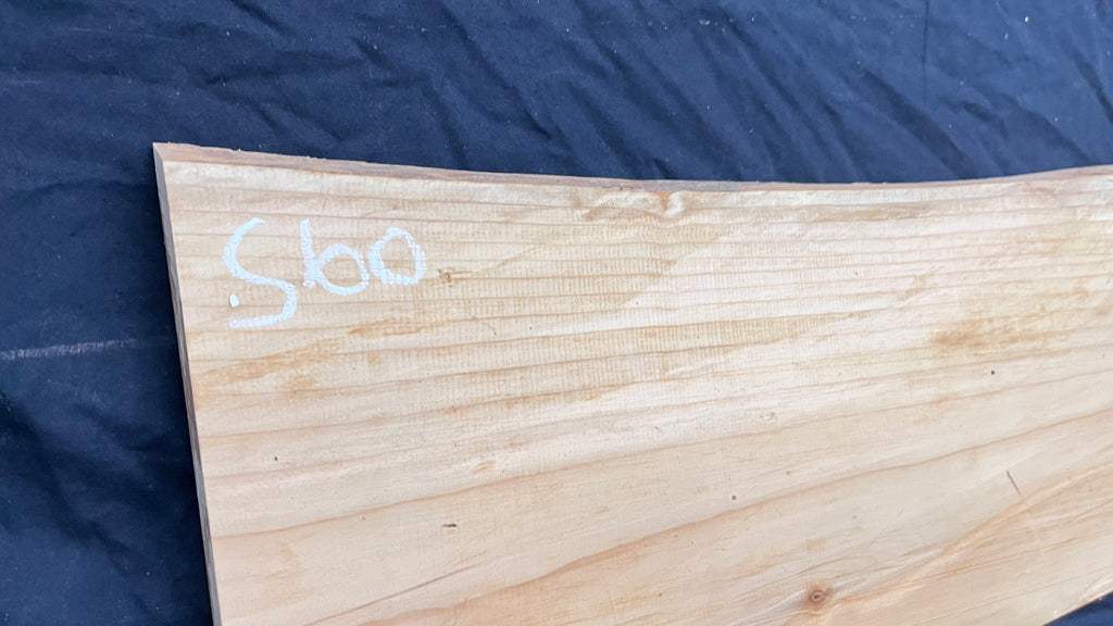 Cedar shelf, plank, timber, board. 864 L x 284 W x 28 D mm             (560)