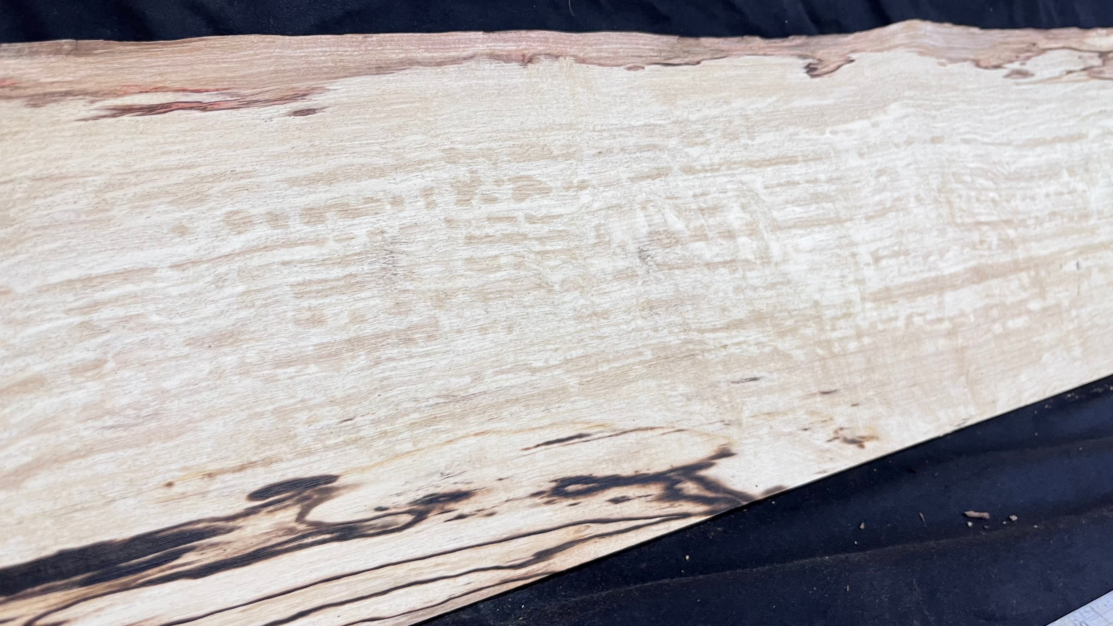 Spalted hornbeam furniture making plank 1450 L x 192 W x 19 D (mm)   (561)