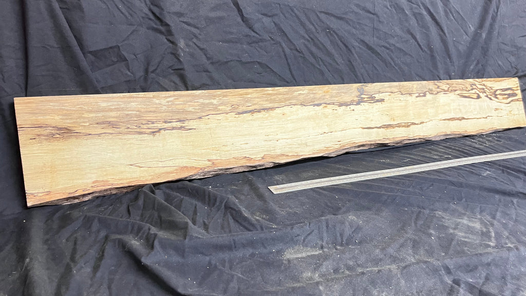 Spalted hornbeam furniture making plank 1450 L x 192 W x 19 D (mm)   (561)