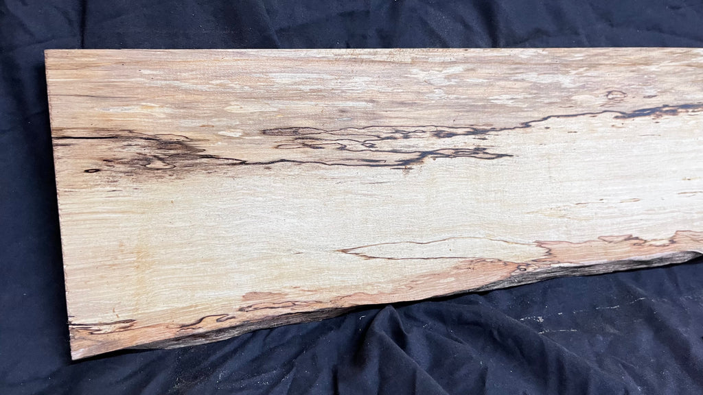 Spalted hornbeam furniture making plank 1450 L x 192 W x 19 D (mm)   (561)