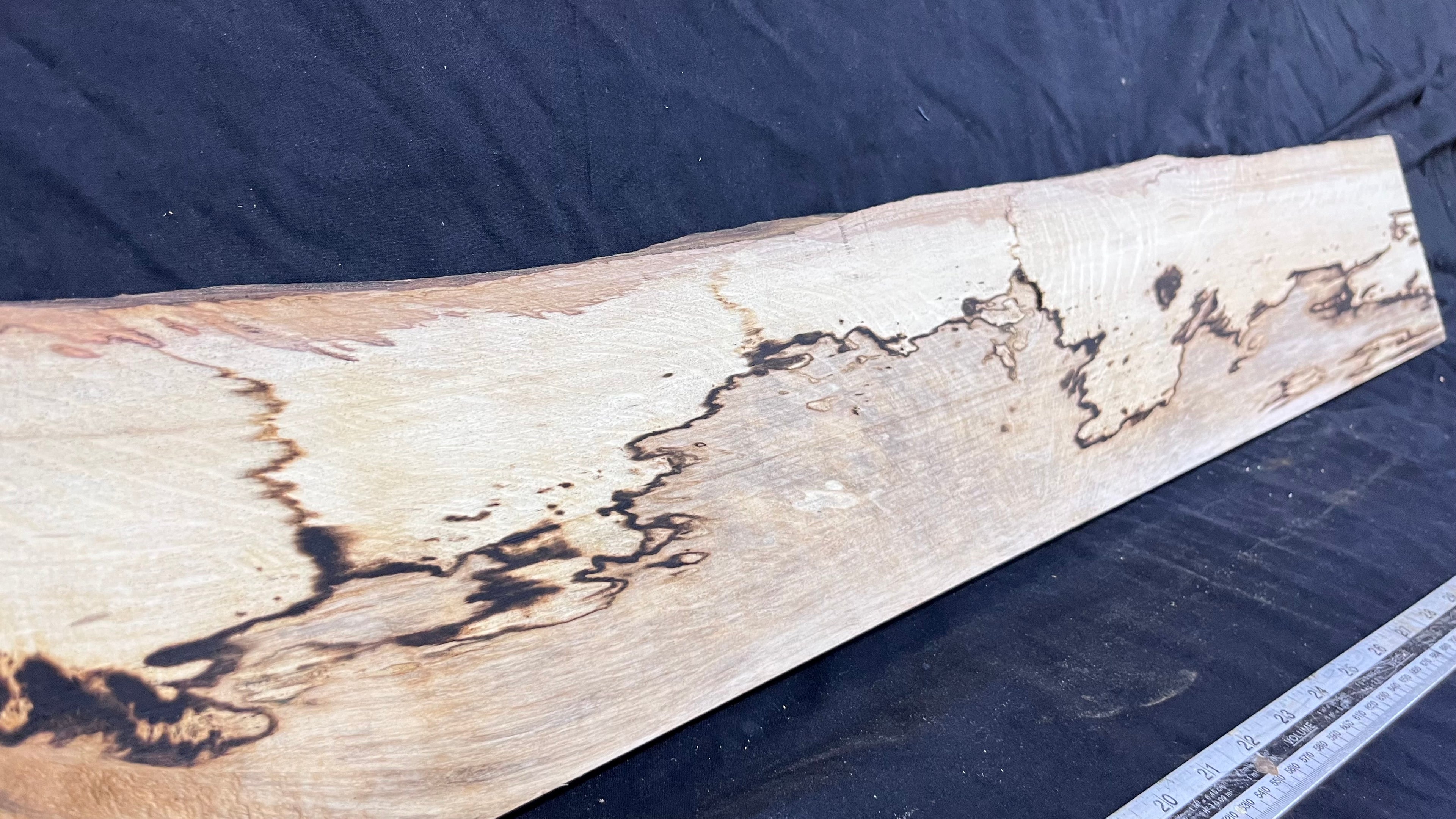 Spalted hornbeam furniture making plank 1450 L x 170 W x 18 D mm  (562)