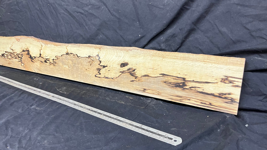 Spalted hornbeam furniture making plank 1450 L x 170 W x 18 D mm  (562)