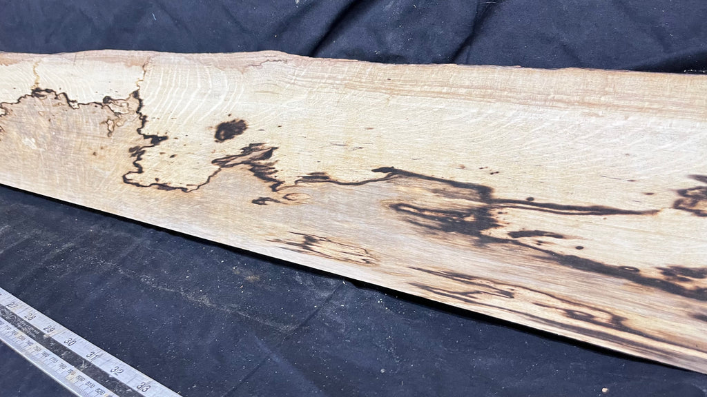 Spalted hornbeam furniture making plank 1450 L x 170 W x 18 D mm  (562)