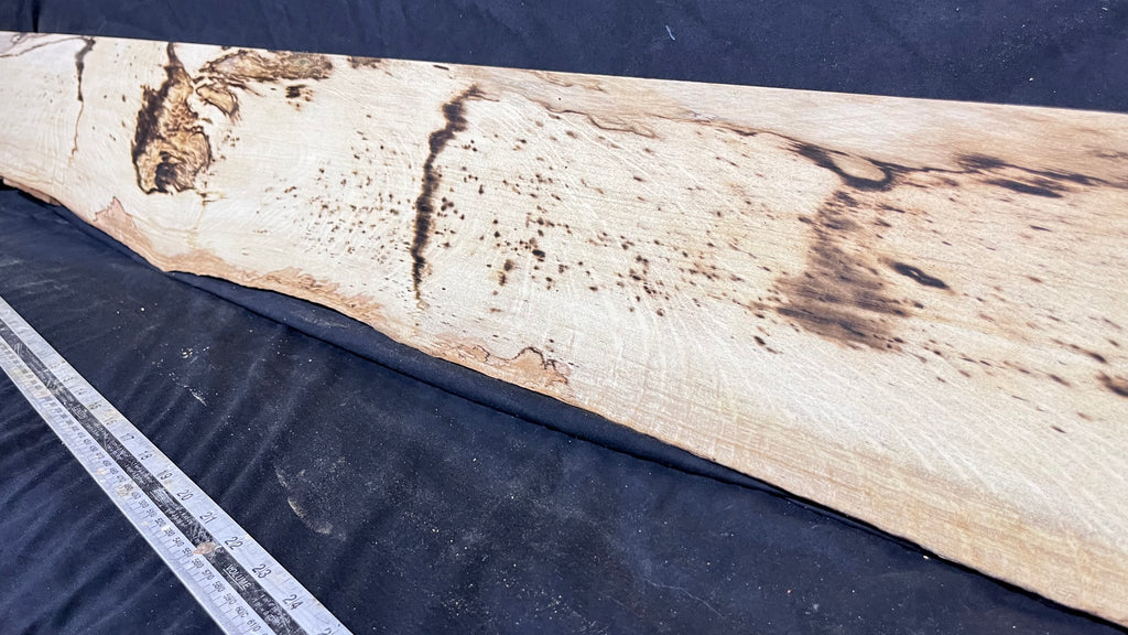 Spalted hornbeam furniture making plank 1450 L x 170 W x 18 D mm  (562)