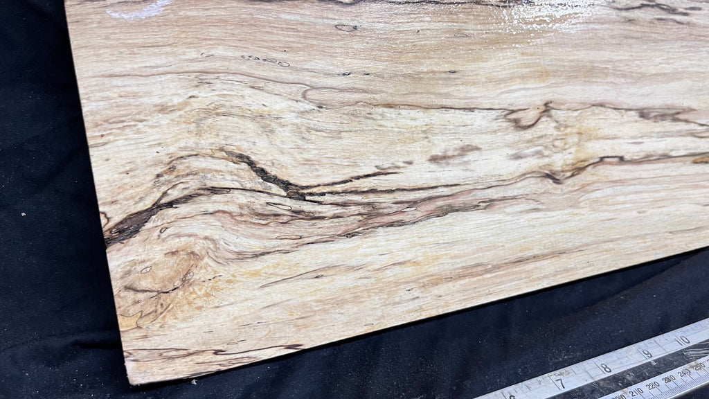Spalted hornbeam furniture making plank 794 L x 213 W x 19 D mm  (563)