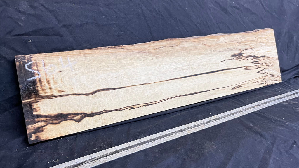 Spalted hornbeam furniture making plank 814 L x 200 W x 20 D mm  (564)