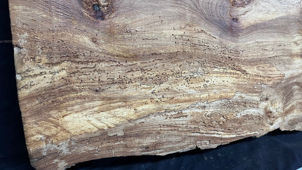 Burr elm rustic table top, 1167 L x 485 W x 45 D mm    (mt572)