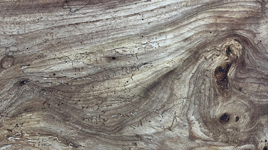 Burr elm rustic table top, 1167 L x 485 W x 45 D mm    (mt572)