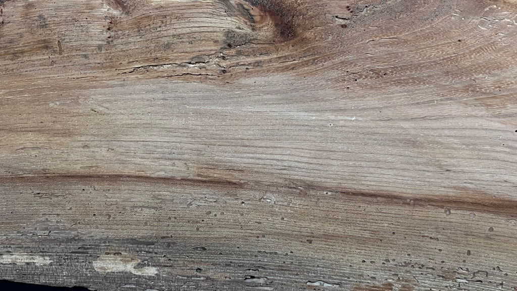 Reclaimed elm rustic table top, 1446 L x 305 W x 42 D mm    (mt577)