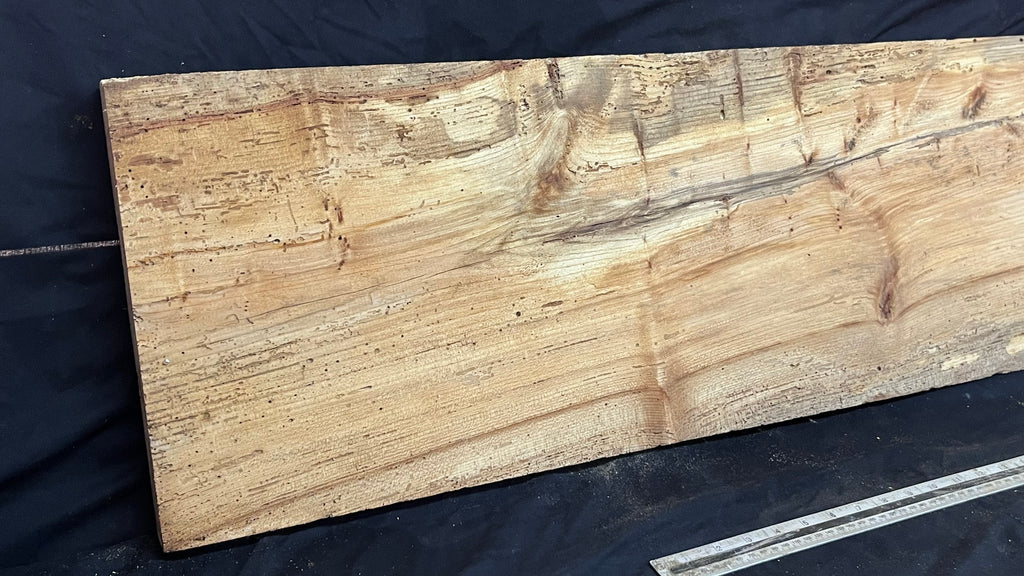 Reclaimed elm rustic table top, 1446 L x 305 W x 42 D mm    (mt577)
