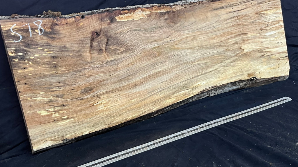 Hardwood plank, shelf, craft,sycamore wood 1138 L x 430 W x 38 D mm  (578)