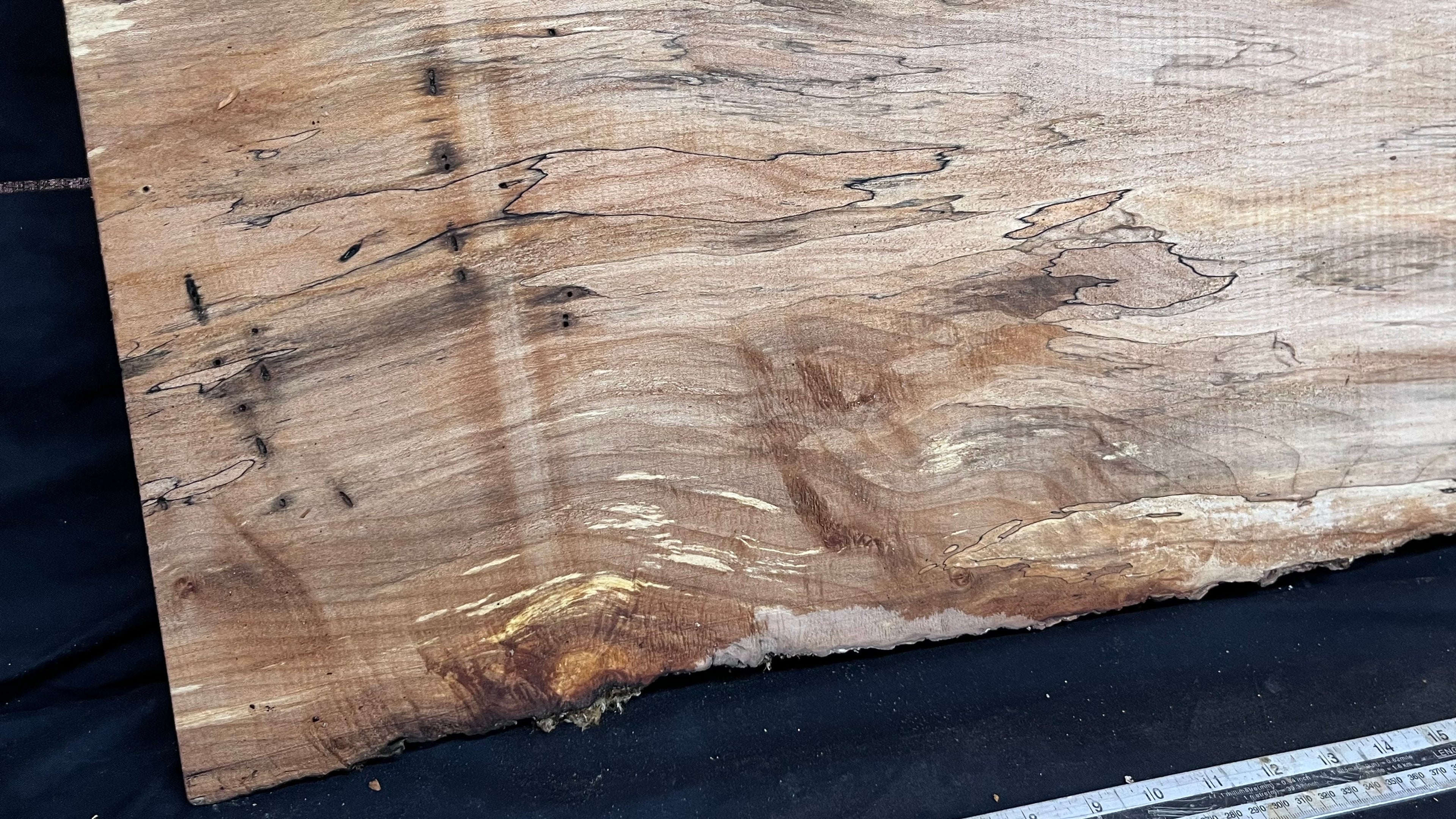 Hardwood plank, shelf, craft,sycamore wood 1138 L x 430 W x 38 D mm  (578)
