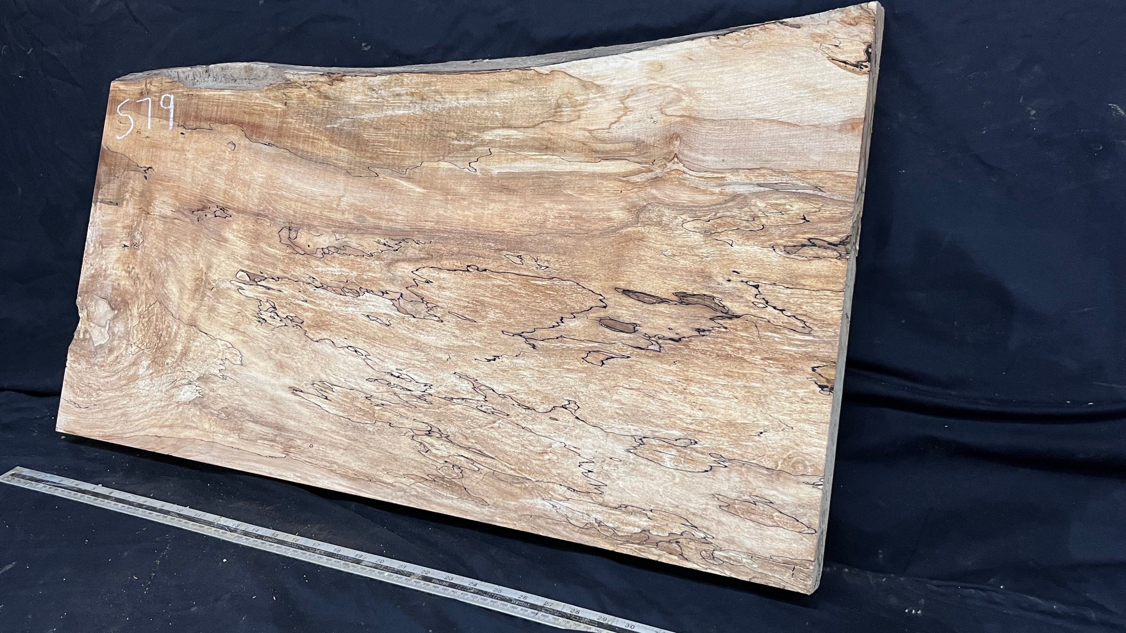 Hardwood plank, shelf, craft, sycamore, wood 887 L x 510 W x 49 D mm  (579)