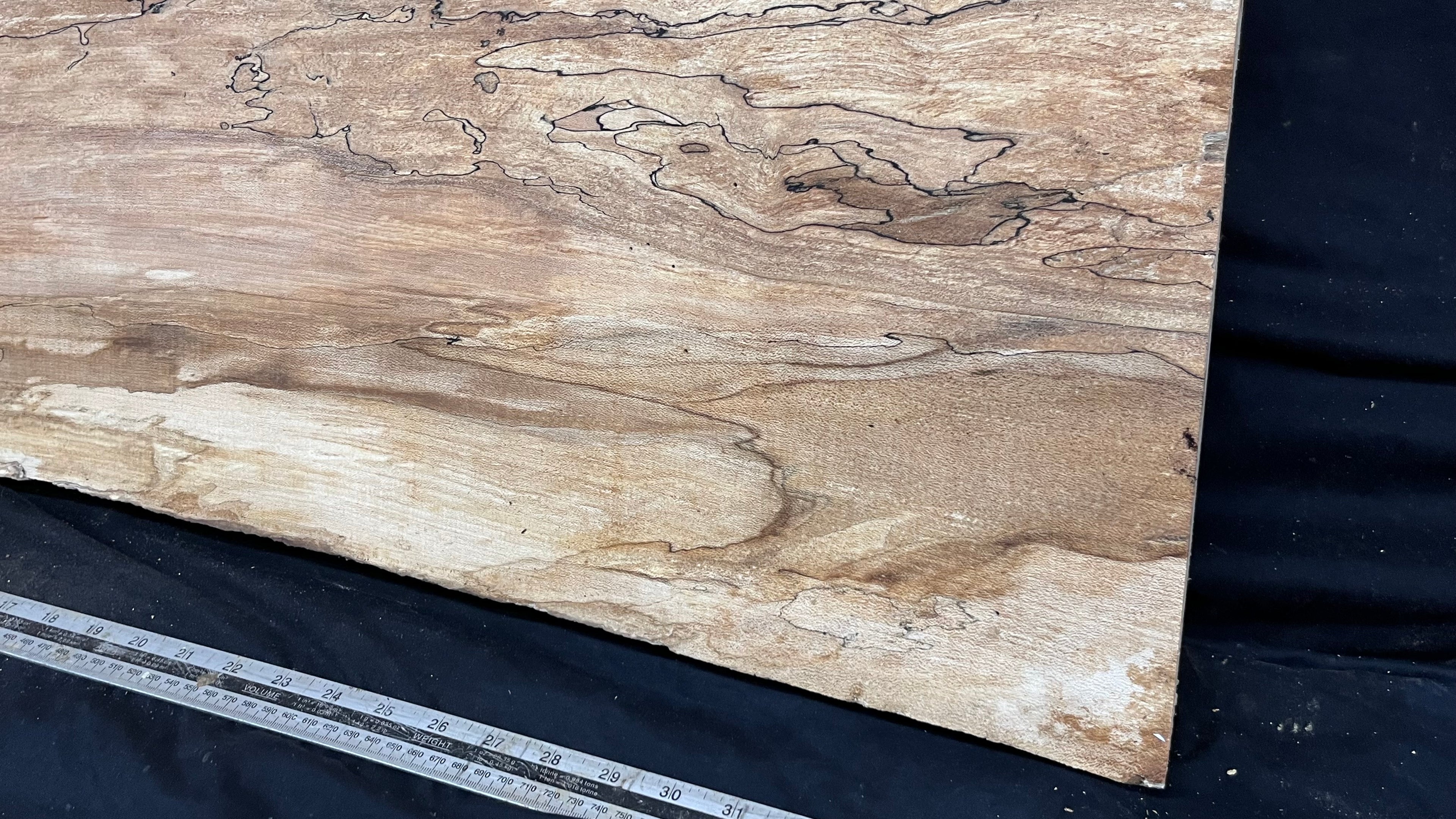 Hardwood plank, shelf, craft, sycamore, wood 887 L x 510 W x 49 D mm  (579)