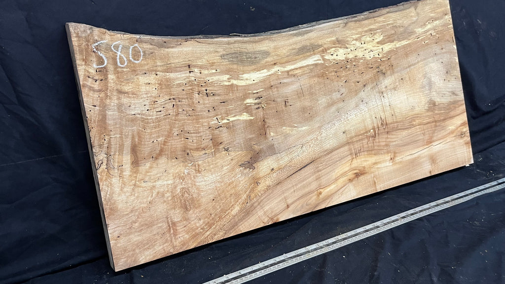 Hardwood plank, shelf, craft, sycamore, wood 952 L x 450 W x 49 D mm  (580)