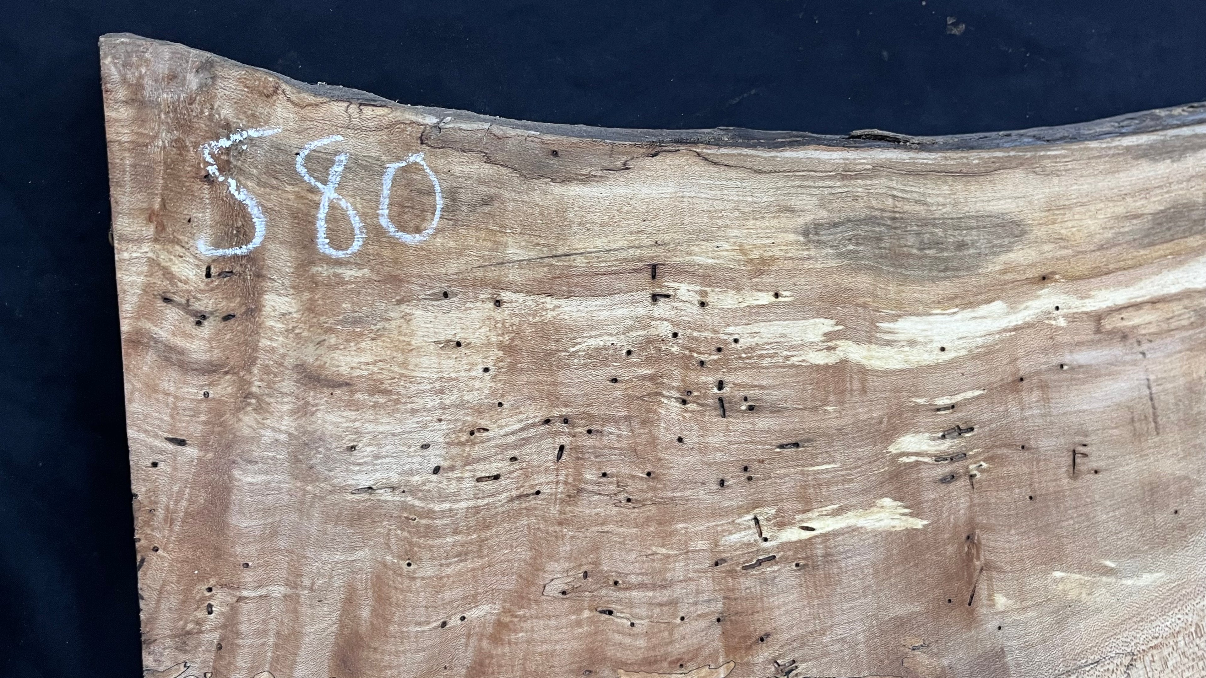 Hardwood plank, shelf, craft, sycamore, wood 952 L x 450 W x 49 D mm  (580)