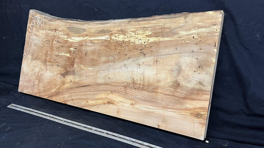 Hardwood plank, shelf, craft, sycamore, wood 952 L x 450 W x 49 D mm  (580)