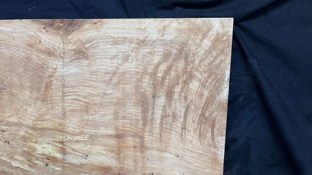 Hardwood plank, shelf, craft, spalted sycamore, wood 606 L x 411 W x 44 D mm  (581)