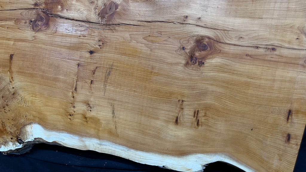 Pippy Yew coffee table top, hardwood, slab, board, 1013 L x 485 W x 42 D mm    (605)