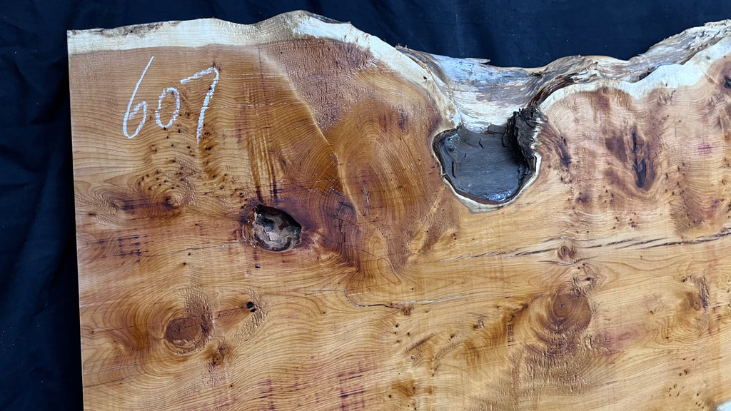 Pippy Yew coffee table top, hardwood, slab, board, 1490 L x 515 W x 40 D mm    (607)