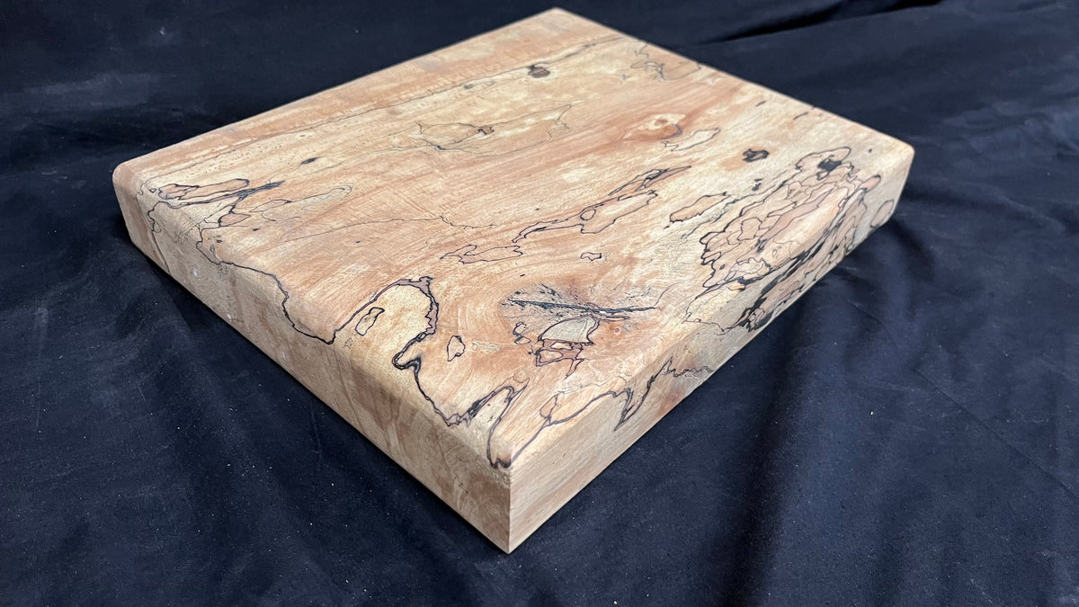Spalted beech wooden Chopping Board small size, natural edge           (610)