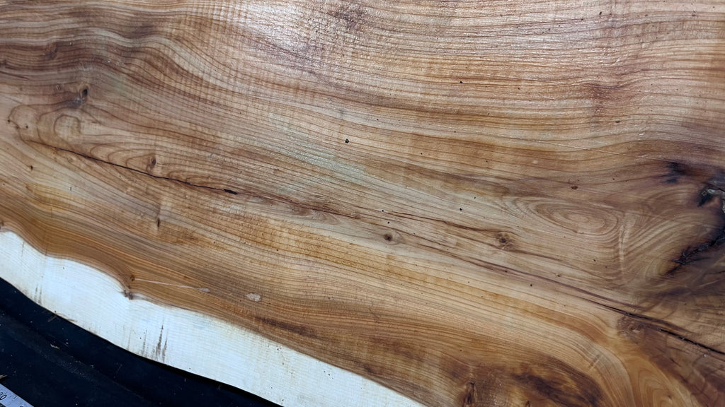 Resin table top yew, slab, board 1001 L x 355 W x 37 D mm    (616)