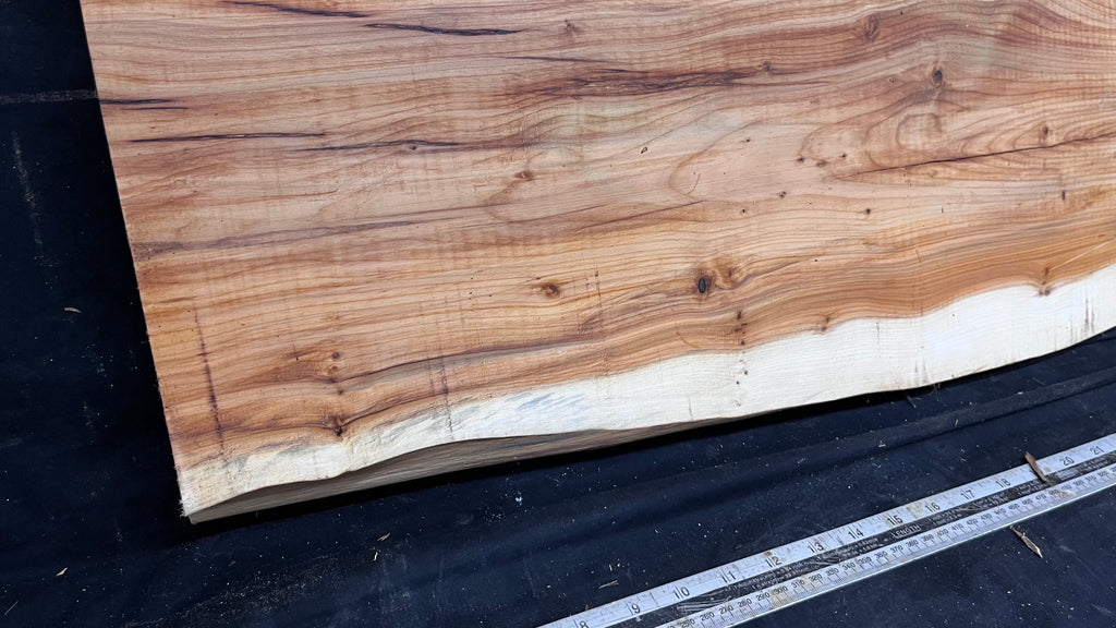 Resin table top yew, slab, board 1001 L x 355 W x 37 D mm    (616)