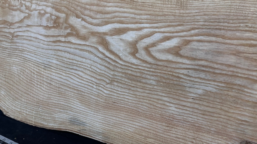 Table top, ash boards, shelving 1411 L x 510 W x 35 D mm       (617)