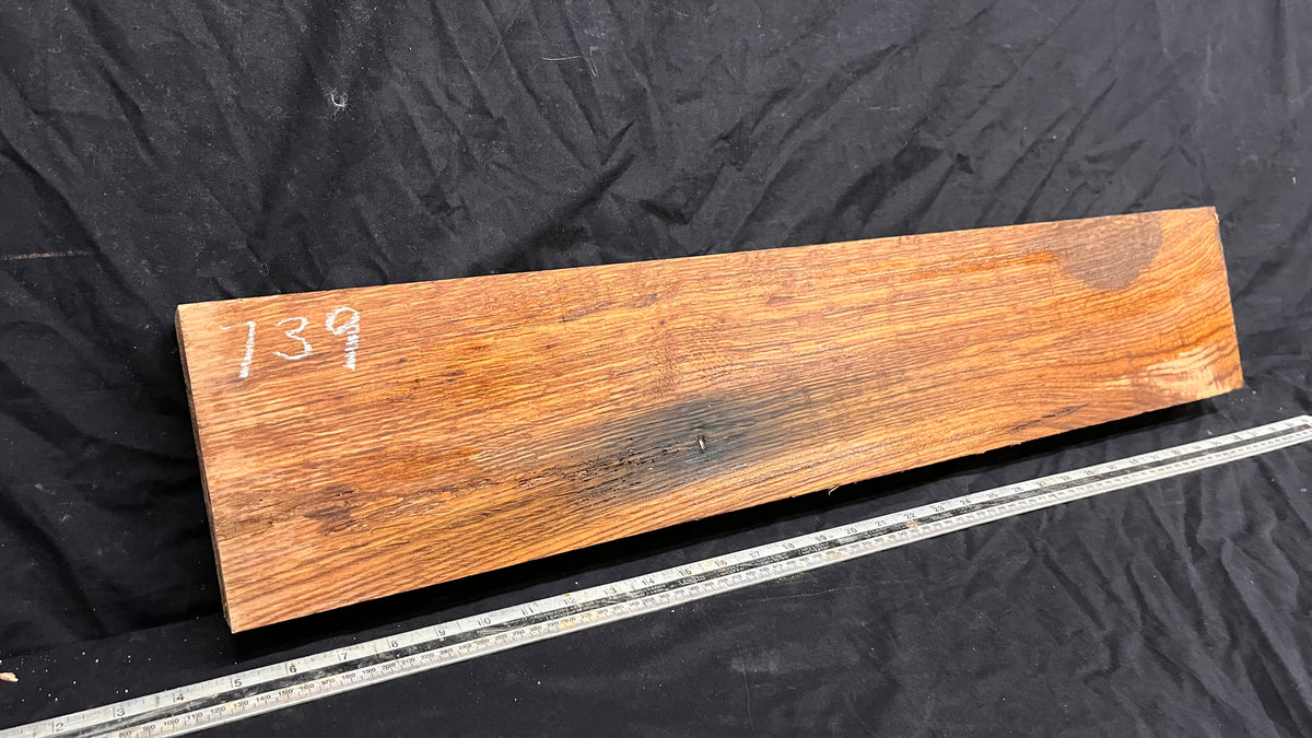 Brown oak, mantle, floating shelf 825 L x 161 W x 60 D mm     (739)