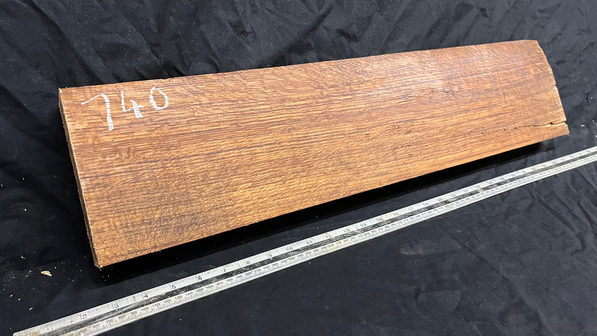 Brown oak, mantle, floating shelf 717 L x 160 W x 60 D mm     (740)