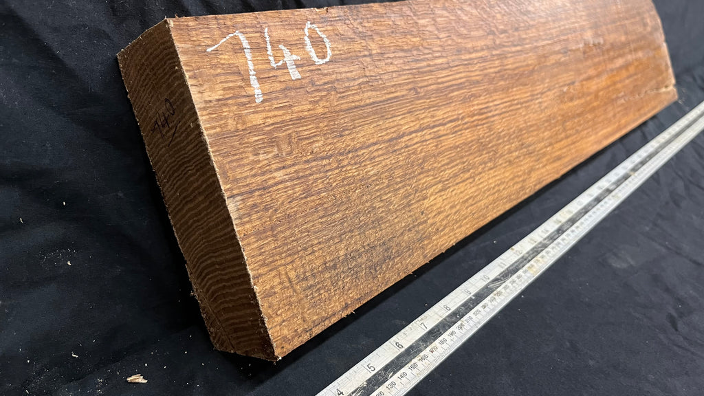 Brown oak, mantle, floating shelf 717 L x 160 W x 60 D mm     (740)