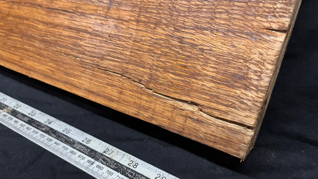 Brown oak, mantle, floating shelf 717 L x 160 W x 60 D mm     (740)