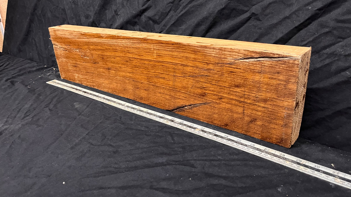 Brown oak, mantle, floating shelf 717 L x 160 W x 60 D mm     (740)