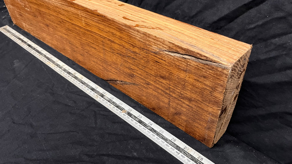 Brown oak, mantle, floating shelf 717 L x 160 W x 60 D mm     (740)