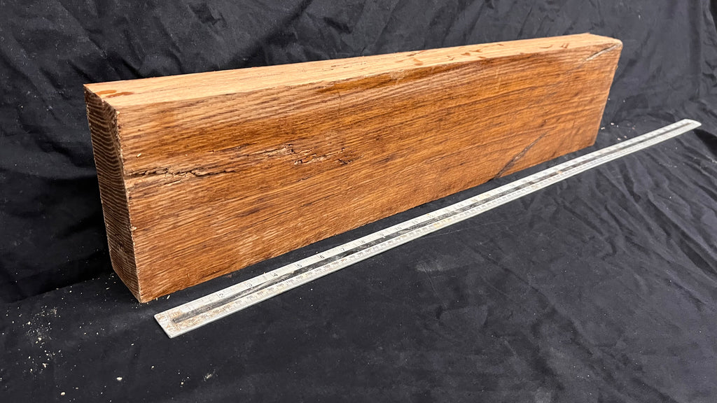Brown oak, mantle, floating shelf 717 L x 160 W x 60 D mm     (740)