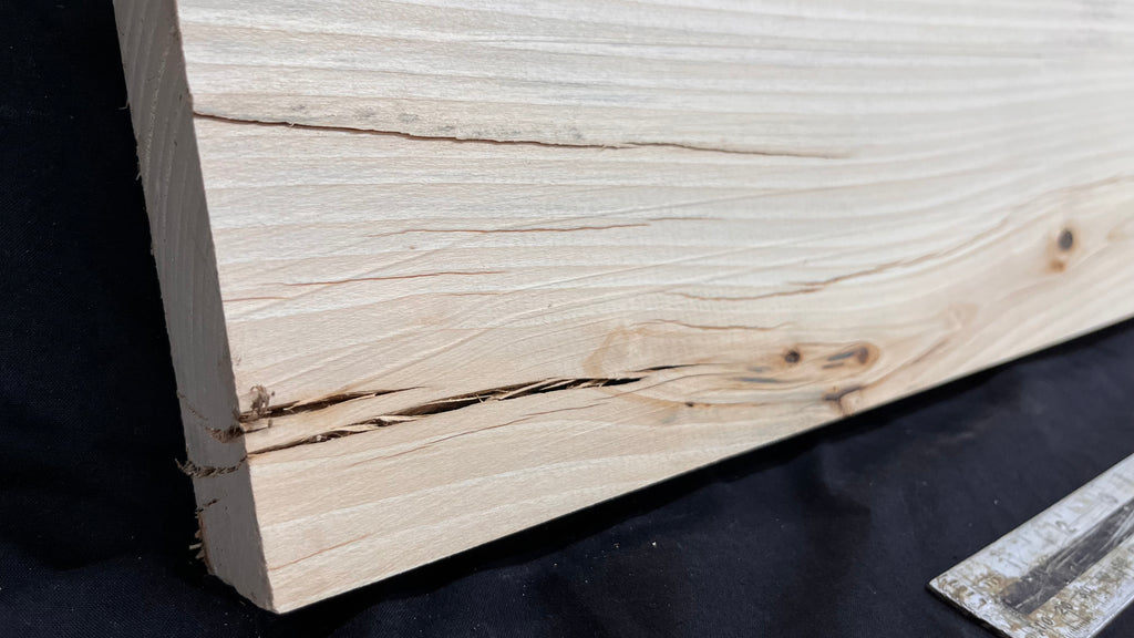 Lime wood carving block, 1324 L x 288 W x 44 D mm        (745)