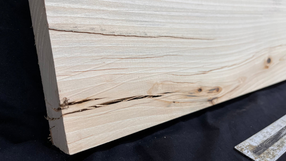 Lime wood carving block, 1324 L x 288 W x 44 D mm        (745)