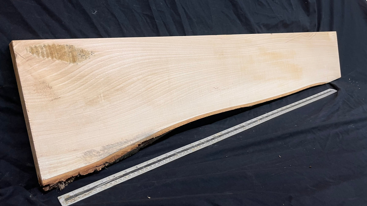 Wood carving block, lime wood 1221 L x 260 W x 37 D mm        (752)