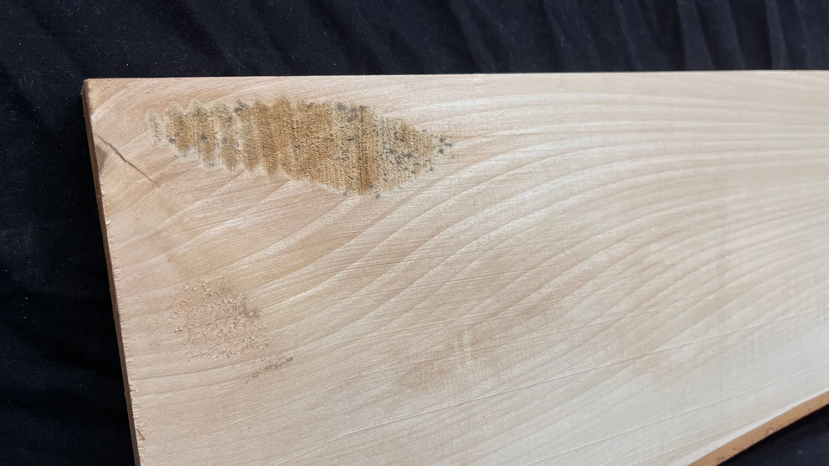 Wood carving block, lime wood 1221 L x 260 W x 37 D mm        (752)