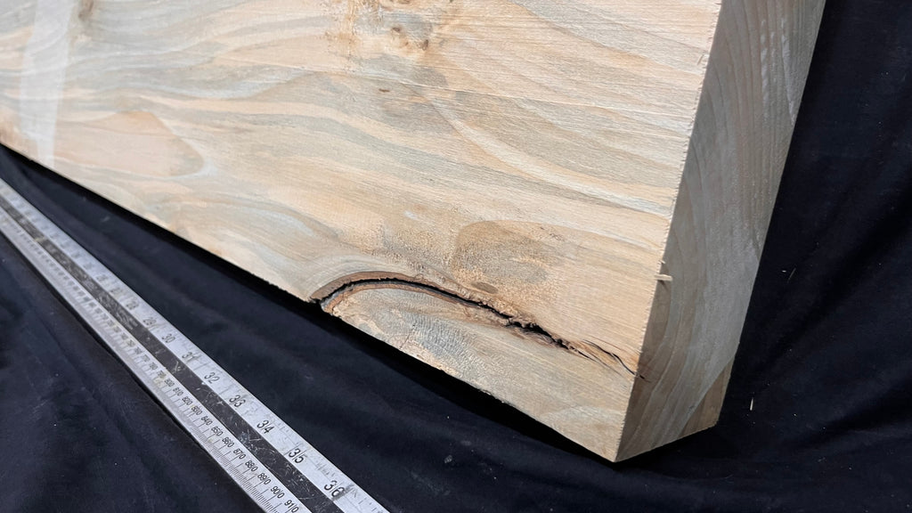 Wood carving block, lime wood 977 L x 360 W x 72 D mm        (753)