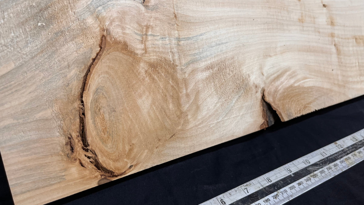 Wood carving block, lime wood shelf  1266 L x 224 W x 40 D mm        (755)