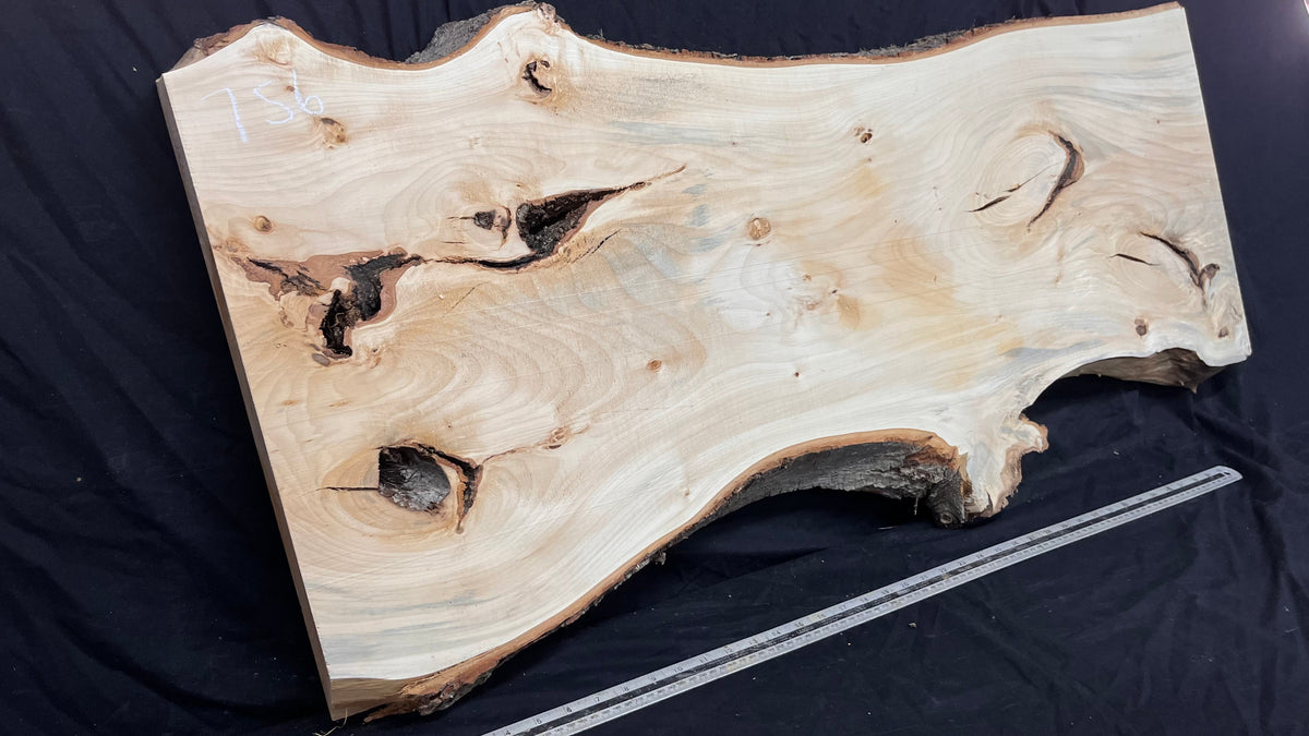Coffee table top, lime wood shelf  1176 L x 495 W x 43 D mm        (756)