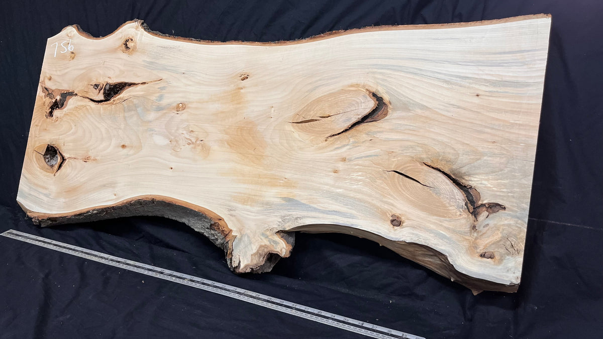 Coffee table top, lime wood shelf  1176 L x 495 W x 43 D mm        (756)