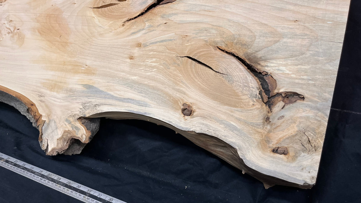 Coffee table top, lime wood shelf  1176 L x 495 W x 43 D mm        (756)