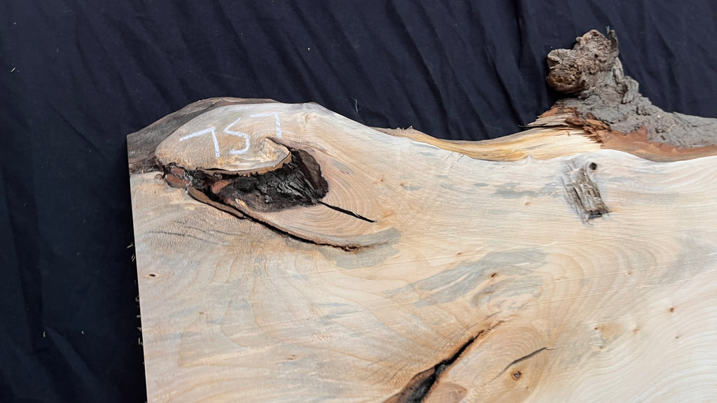 Coffee table top, lime wood shelf  1357 L x 474 W x 36 D mm        (757)