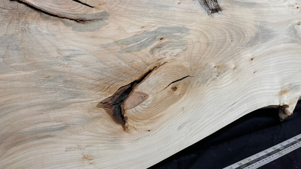 Coffee table top, lime wood shelf  1357 L x 474 W x 36 D mm        (757)