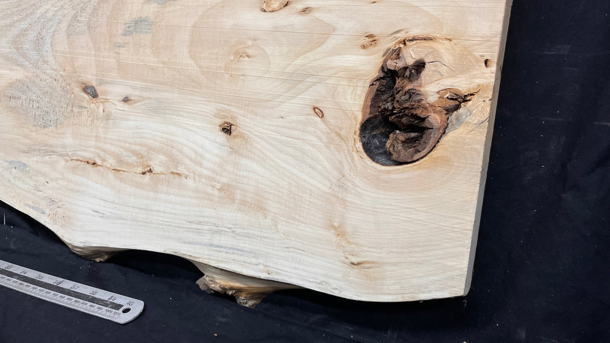 Coffee table top, lime wood shelf  1357 L x 474 W x 36 D mm        (757)
