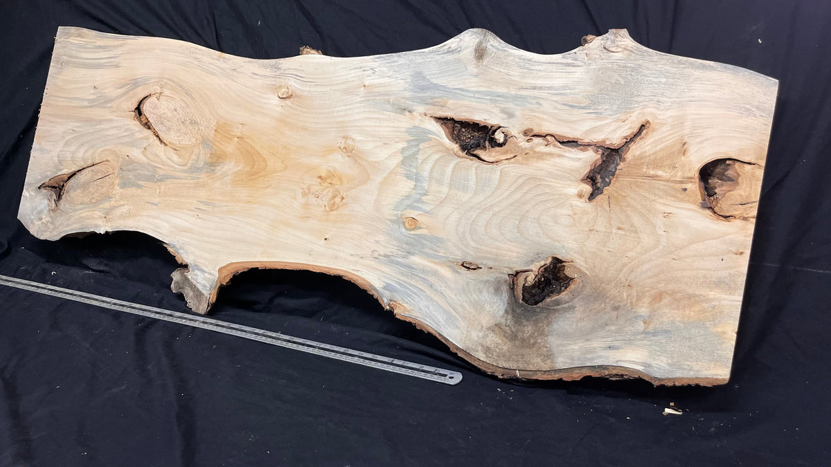 Coffee table top, lime wood shelf  1357 L x 474 W x 36 D mm        (757)