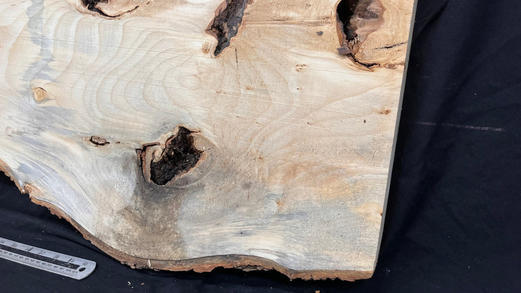 Coffee table top, lime wood shelf  1357 L x 474 W x 36 D mm        (757)