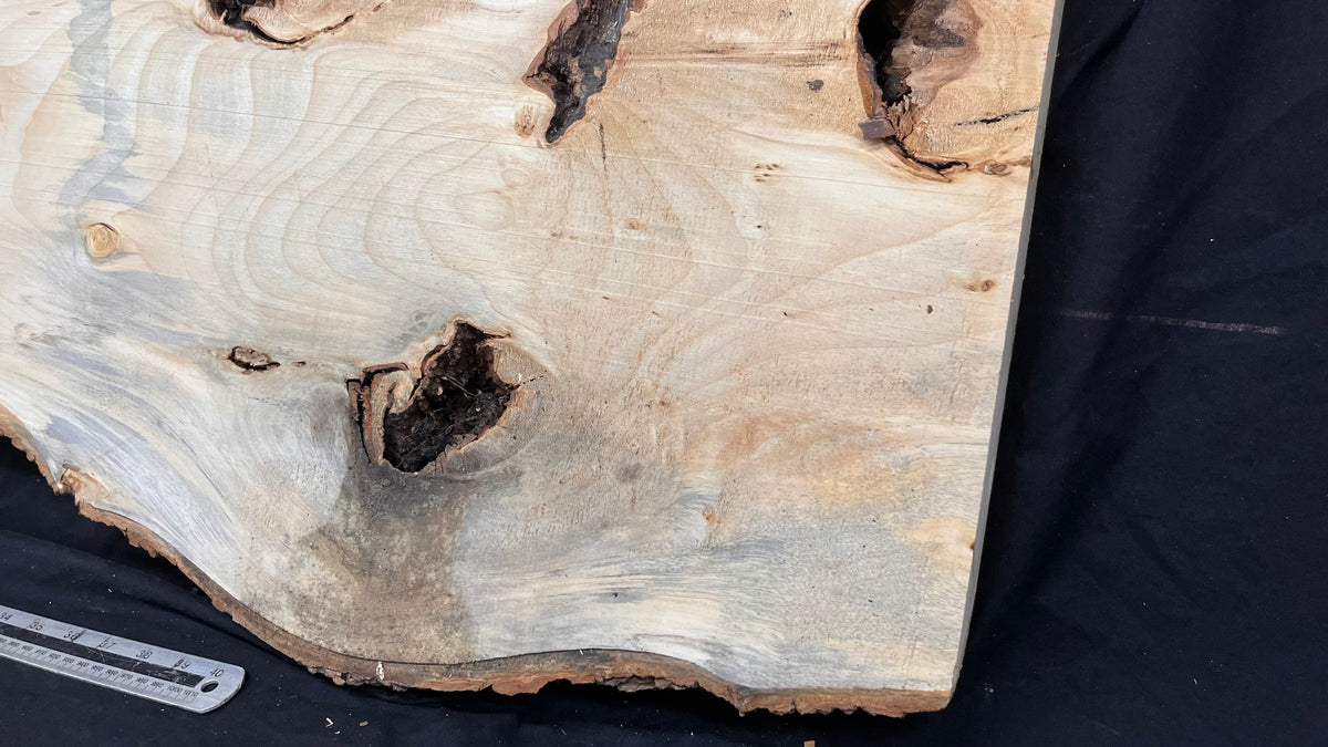 Coffee table top, lime wood shelf  1357 L x 474 W x 36 D mm        (757)